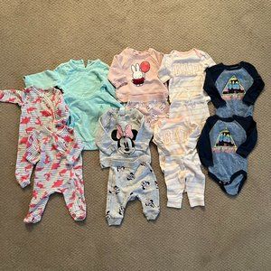 Girls Matching Winter Outfits for Twins: NB / 0-3 months